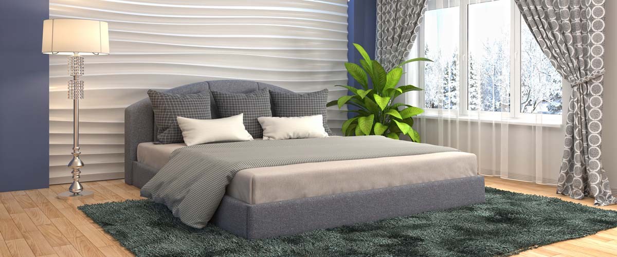 Bedroom interior. 3d illustration